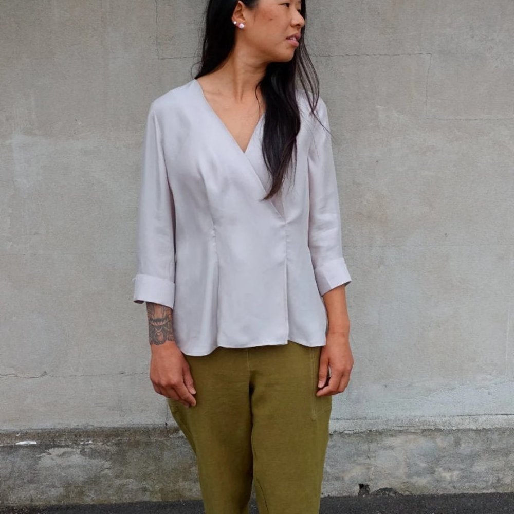 Vera Woven Blouse Sizes 22, 24, 26 - PDF pattern for printing at home by Style A